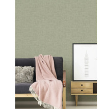 Papier peint intissé 39503-7 Jade 2 uni structure vert