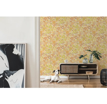 Vliestapete 39535-5 Retro Chic Blüten gelb