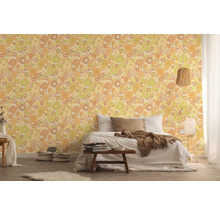 Vliestapete 39535-5 Retro Chic Blüten gelb