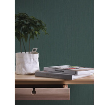 Vliestapete 3955-35 Casual Living Gewebeoptik dunkelgrün