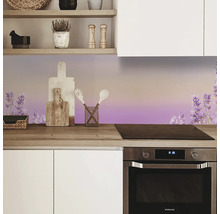 Crédence de cuisine mySpotti Profix champ de lavande 160 x 60 cm PX-16060-1034-HB