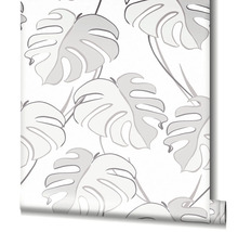 Tapetenrolle mit Monstera Blattmuster