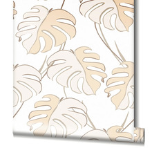 Tapetenrolle mit Monstera Blatt Muster