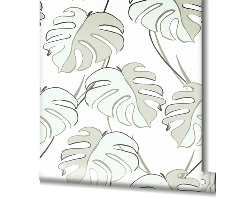 Rouleau de papier peint avec motif de feuilles de Monstera