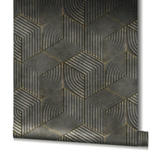 Tapete mit geometrischem Muster auf einer Rolle