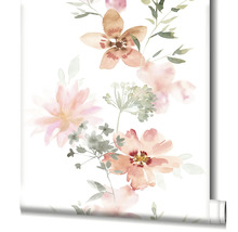 Rouleau de papier peint à motif floral
