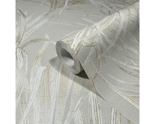 Rouleau de papier peint avec motif de feuilles