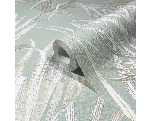 Tapetenrolle mit Blattmotiv