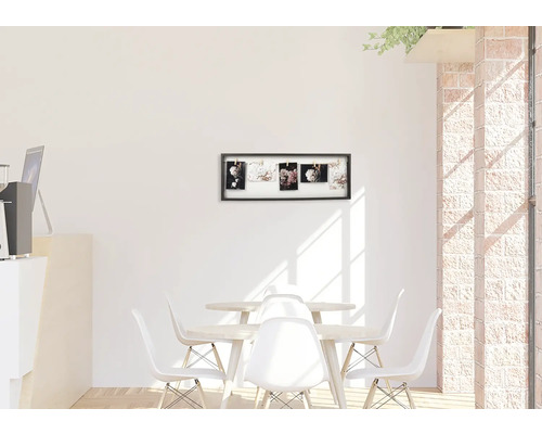 Dekorativer Fotorahmen mit Blumendesign im Esszimmer