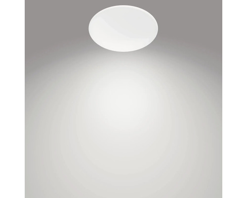 Plafonnier LED 20W 2000 lm 2700 K Ø 42,6 cm Moire blanc