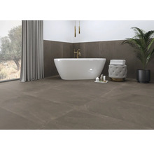 Feinsteinzeug Wand- und Bodenfliese Meran bronze 59,7 x 119,7cm 6mm stark matt rektifiziert