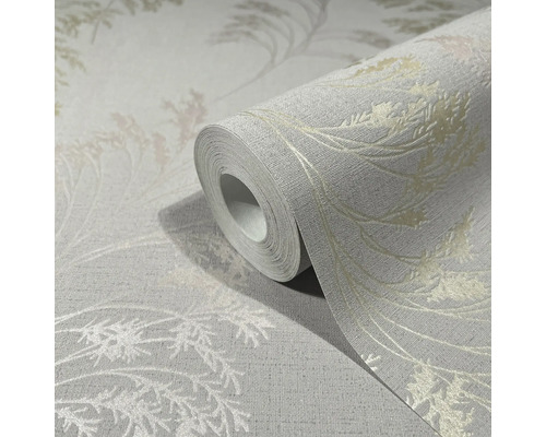 Rouleau de papier peint avec motif de plantes
