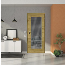 ZT Eiche Rustic Furnier Quer 61x198,5 DIN Rechts MODERN 08 Glas Graphit