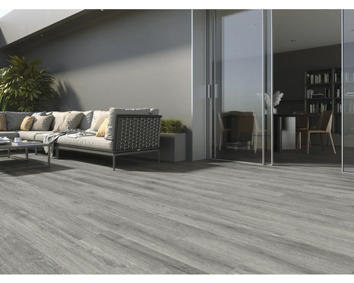 Carrelage mur et sol MIRAVA en grès cérame fin BERGEN Grey 20 x 120 x 0,9 cm mat rectifié Carrelage mur et sol MIRAVA en grès cérame fin BERGEN Grey 20 x 120 x 0,9 cm mat rectifié