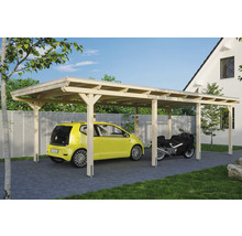 Einzelcarport SKAN HOLZ Emsland 404x846 cm mit EPDM-Folie natur