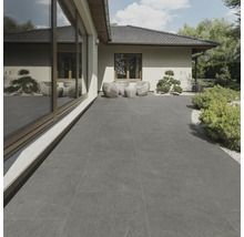 FLAIRSTONE Feinsteinzeug Terrassenplatte Canyon Grey rektifizierte Kante 120 cm x 60 cm x 2 cm