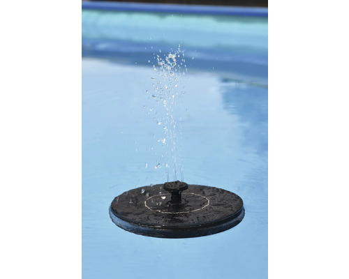 Solarbetriebener Springbrunnen im Wasser