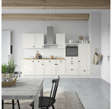Bloc cuisine complète équipée NOBILIA Urban 330 cm façade blanche mate variante à droite monté 4004539012578