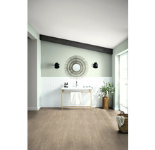 Sol vinyle Aqua Komfort Fichte Ecru plancher de maison de campagne raccord à clipser 1225 x 195 x 6 mm