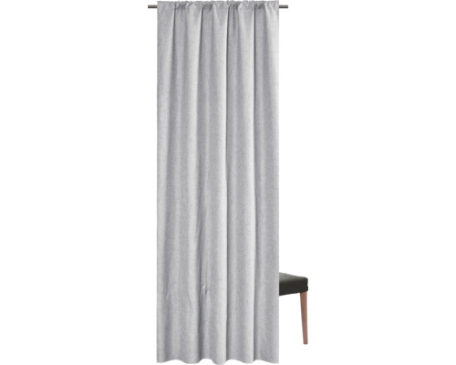 Rideau avec suspension à bande fronceuse et surface structurée