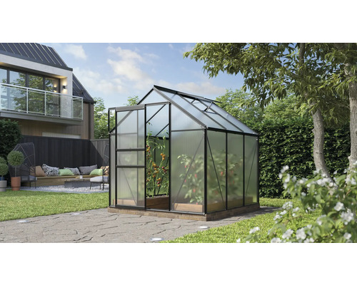 Serre Vitavia Comet en polycarbonate 4 mm 195 x 195 cm noir