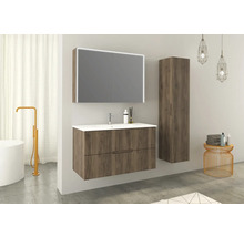 Jungborn Spiegelschrank QUATTRO SEDICI NOVE 100 x 20 x 70 cm nussbaum 2-türig LED IP 44