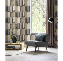 Papier peint intissé 330533 Paraiso graphique marron