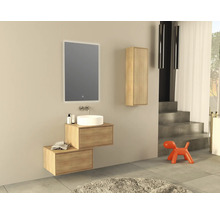 Jungborn Waschtischunterschrank NOVE BxHxT 60 x 30 x 46 cm Frontfarbe tabak eiche matt 55764