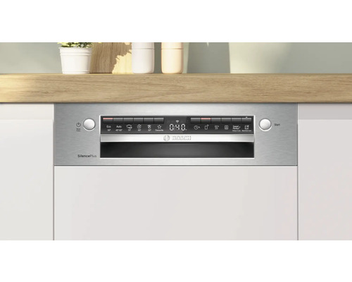 Lave-vaisselle Bosch avec panneau de commande et différents programmes de lavage