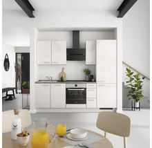 Cuisine complète NOBILIA sans appareils Urban 240 cm gris soie haute brillance prémontée variante droite 4004539010147