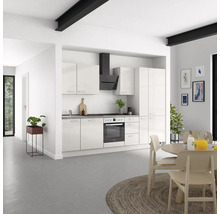 Cuisine complète NOBILIA sans appareils Urban 300 cm gris soie haute brillance prémontée variante droite 4004539010468