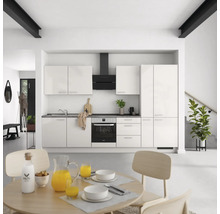 Cuisine complète NOBILIA sans appareils Urban 330 cm gris soie haute brillance prémontée variante droite 4004539010703