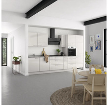 Cuisine complète NOBILIA sans appareils Urban 360 cm gris soie haute brillance prémontée variante droite 4004539010789