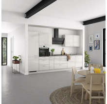 Cuisine complète NOBILIA sans appareils Urban 360 cm gris soie haute brillance prémontée variante gauche 4004539010826