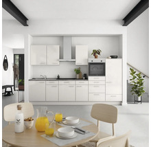Cuisine complète NOBILIA sans appareils Urban 330 cm gris soie haute brillance prémontée variante droite 4004539010642