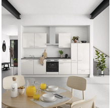 Cuisine complète NOBILIA sans appareils Urban 330 cm gris soie haute brillance prémontée variante droite 4004539010727