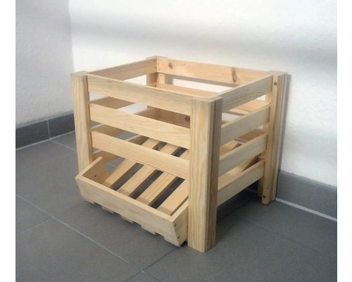 Caisse en bois avec tiroir pour le rangement