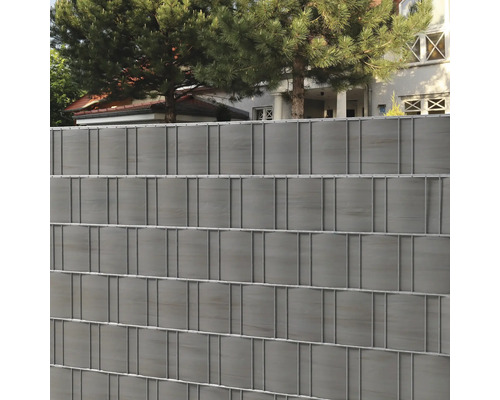 Clôture de protection visuelle avec cadre métallique et remplissage