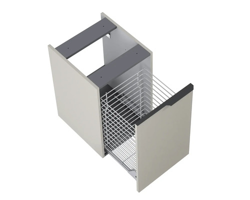 Auszugschrank mit Drahtkorb für Küchenschränke