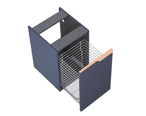 Küchenschrank mit Drahtkorb