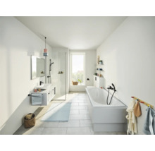 Barre porte-serviettes Grohe Quickfix Start double pivotant noir mat 411832430