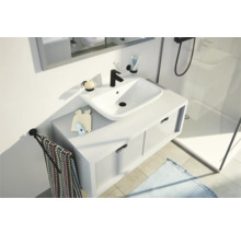 Barre porte-serviettes Grohe Quickfix Start double pivotant noir mat 411832430