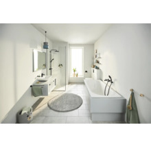 Barre porte-serviettes Grohe Quickfix Start double pivotant noir mat 411832430