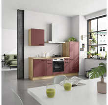 Cuisine moderne avec armoire suspendue, hotte aspirante, évier, plaque de cuisson et four dans un appartement clair et spacieux