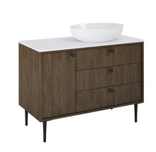 Meuble sous-lavabo avec lavabo, tiroirs et porte