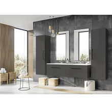 Miroir de salle de bains Jungborn 50x100x2 cm cadre chrome haute brillance