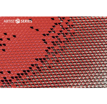 Vue détaillée d''une grille métallique