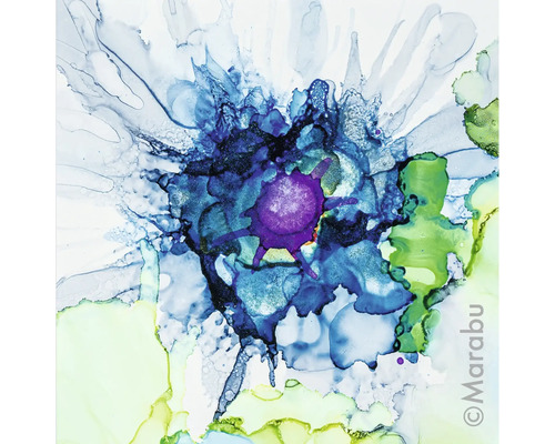 Abstraktes Blumendesign mit Tinte