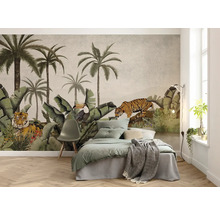 Papier peint panoramique intissé P279-VD4 Tiger Jungle 4 pces 400 x 250 cm