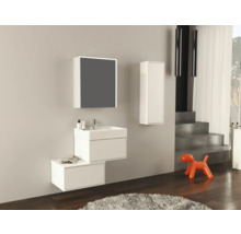 Jungborn Spiegelschrank QUATTRO SEDICI NOVE 60 x 20 x 70 cm weiß matt 1-türig LED IP 44